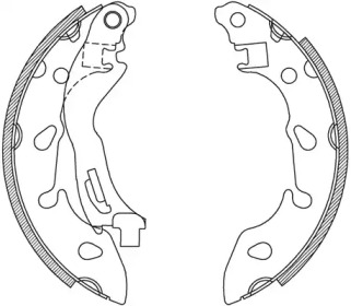 Комлект тормозных накладок (OPEN PARTS: BSA2235.00)