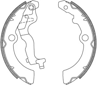 Комлект тормозных накладок (OPEN PARTS: BSA2236.00)