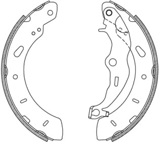 Комлект тормозных накладок (OPEN PARTS: BSA2237.00)