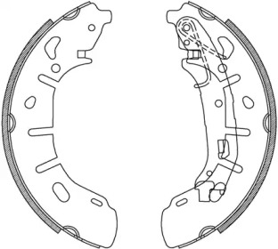 Комлект тормозных накладок (OPEN PARTS: BSA2240.00)