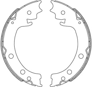 Комлект тормозных накладок (OPEN PARTS: BSA2241.00)