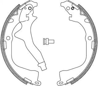 Комлект тормозных накладок (OPEN PARTS: BSA2242.00)