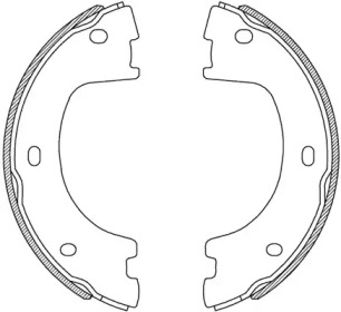 Комлект тормозных накладок (OPEN PARTS: BSA2244.00)