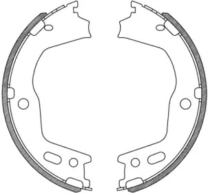 Комлект тормозных накладок (OPEN PARTS: BSA2248.00)