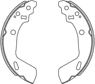 Комлект тормозных накладок (OPEN PARTS: BSA2249.00)