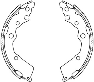 Комлект тормозных накладок (OPEN PARTS: BSA2251.00)