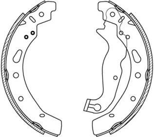 Комлект тормозных накладок (OPEN PARTS: BSA2257.00)