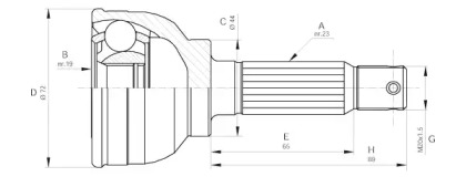 Шарнирный комплект (OPEN PARTS: CVJ5079.10)