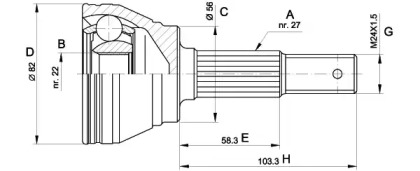 Шарнирный комплект (OPEN PARTS: CVJ5164.10)