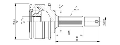 Шарнирный комплект (OPEN PARTS: CVJ5196.10)