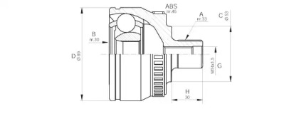 Шарнирный комплект (OPEN PARTS: CVJ5233.10)