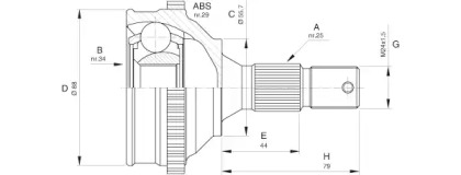 Шарнирный комплект (OPEN PARTS: CVJ5276.10)