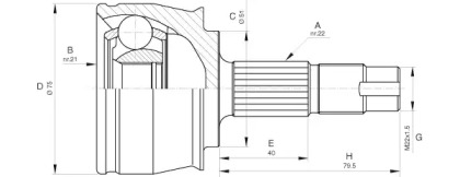 Шарнирный комплект (OPEN PARTS: CVJ5291.10)