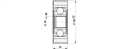 Шарнирный комплект (OPEN PARTS: CVJ5398.20)