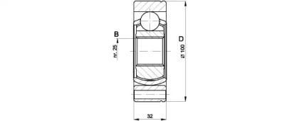 Шарнирный комплект (OPEN PARTS: CVJ5399.20)