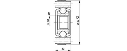 Шарнирный комплект (OPEN PARTS: CVJ5401.20)