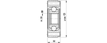 Шарнирный комплект (OPEN PARTS: CVJ5402.20)