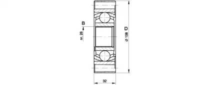 Шарнирный комплект (OPEN PARTS: CVJ5412.20)