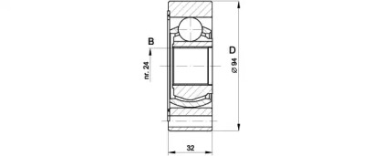 Шарнирный комплект (OPEN PARTS: CVJ5416.20)