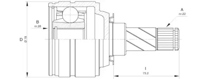 Шарнирный комплект (OPEN PARTS: CVJ5424.20)