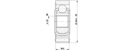 Шарнирный комплект (OPEN PARTS: CVJ5428.20)