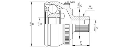 Шарнирный комплект (OPEN PARTS: CVJ5444.10)