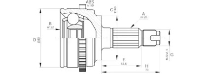 Шарнирный комплект (OPEN PARTS: CVJ5511.10)