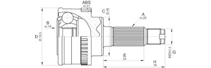 Шарнирный комплект (OPEN PARTS: CVJ5570.10)