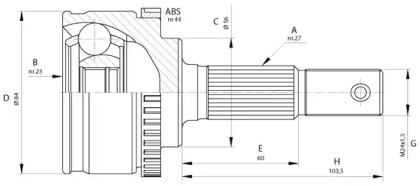 Шарнирный комплект (OPEN PARTS: CVJ5583.10)