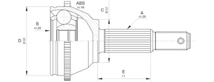 Шарнирный комплект (OPEN PARTS: CVJ5604.10)