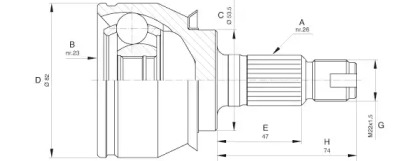 Шарнирный комплект (OPEN PARTS: CVJ5610.10)