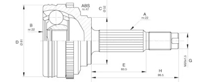 Шарнирный комплект (OPEN PARTS: CVJ5617.10)