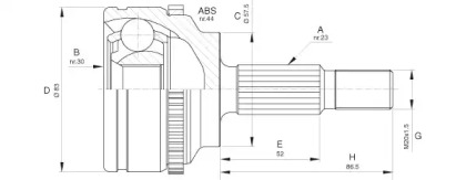 Шарнирный комплект (OPEN PARTS: CVJ5619.10)