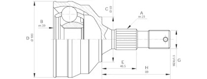 Шарнирный комплект (OPEN PARTS: CVJ5640.10)