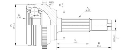 Шарнирный комплект (OPEN PARTS: CVJ5645.10)