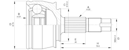 Шарнирный комплект (OPEN PARTS: CVJ5652.10)