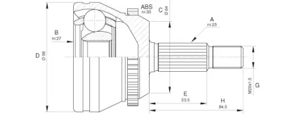 Шарнирный комплект (OPEN PARTS: CVJ5660.10)