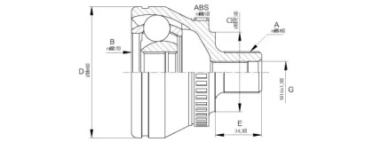 Шарнирный комплект (OPEN PARTS: CVJ5666.10)