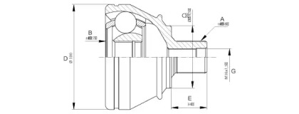 Шарнирный комплект (OPEN PARTS: CVJ5667.10)