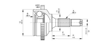 Шарнирный комплект (OPEN PARTS: CVJ5670.10)