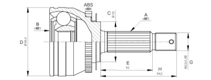 Шарнирный комплект (OPEN PARTS: CVJ5674.10)