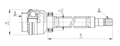 Шарнирный комплект (OPEN PARTS: CVJ5676.20)