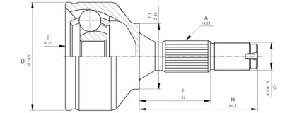 Шарнирный комплект (OPEN PARTS: CVJ5685.10)