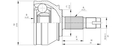 Шарнирный комплект (OPEN PARTS: CVJ5687.10)