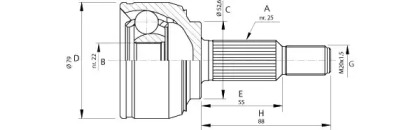 Шарнирный комплект (OPEN PARTS: CVJ5688.10)