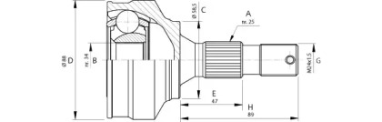 Шарнирный комплект (OPEN PARTS: CVJ5690.10)