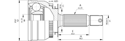 Шарнирный комплект (OPEN PARTS: CVJ5691.10)