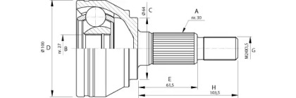 Шарнирный комплект (OPEN PARTS: CVJ5694.10)