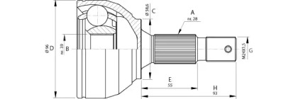 Шарнирный комплект (OPEN PARTS: CVJ5695.10)