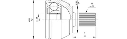 Шарнирный комплект (OPEN PARTS: CVJ5698.10)